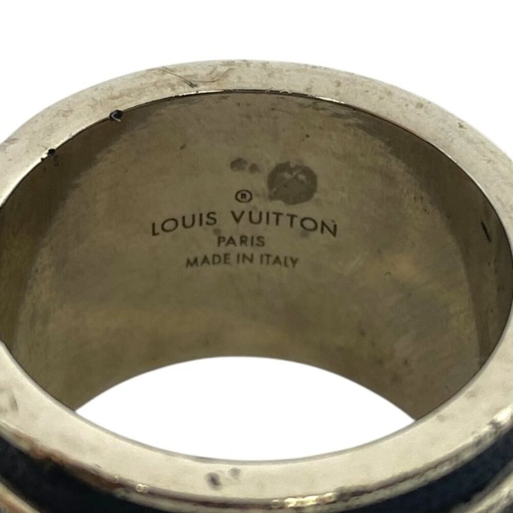 Louis Vuitton Bag Monogram Eclipse Ring Silver Me… - image 7